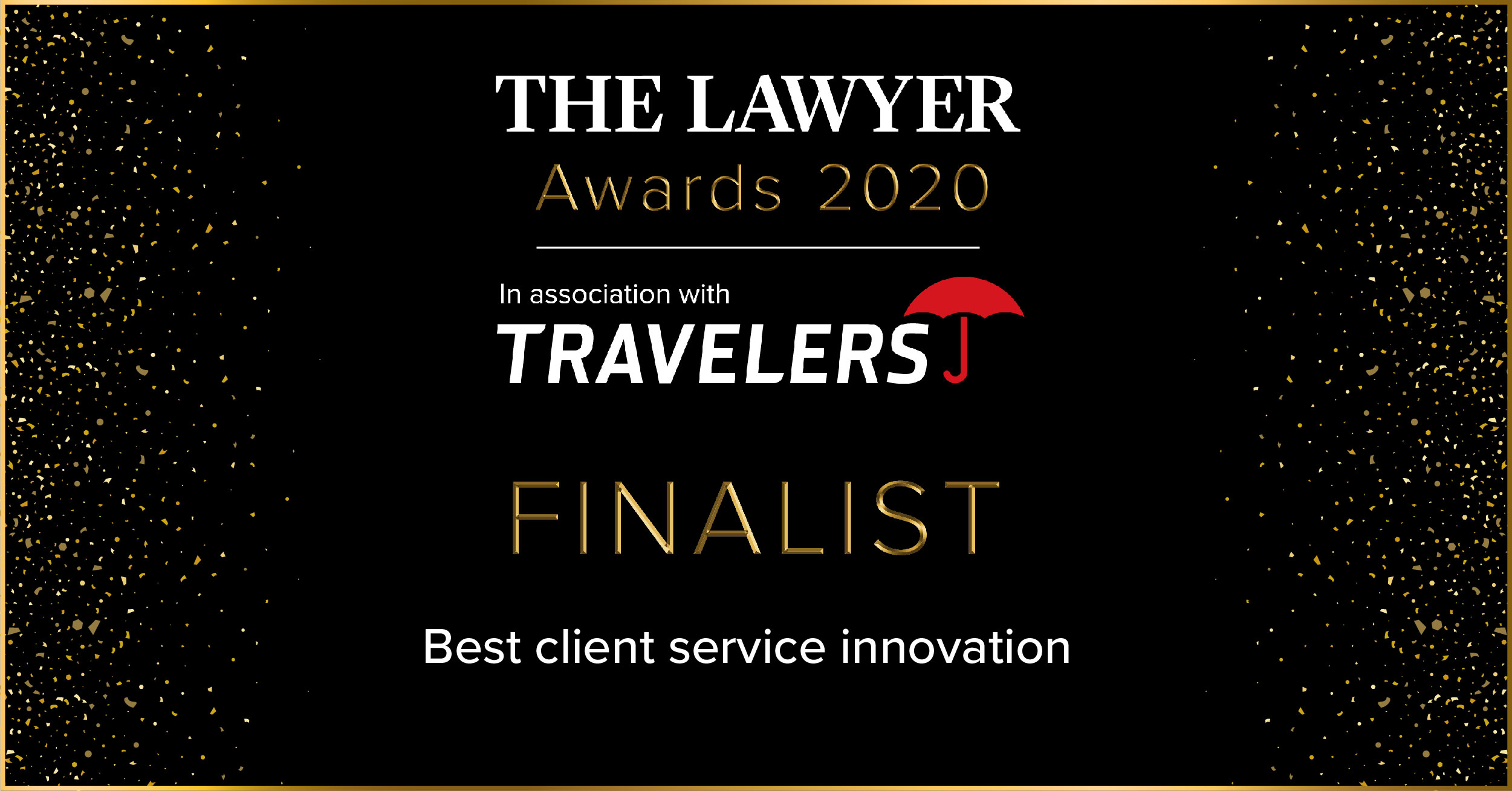 The Lawyer Awards 2020 Finalist Best Client Service Innovation