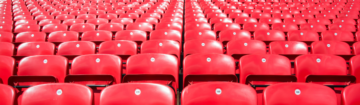 This is a picture of Red Stadium Chairs